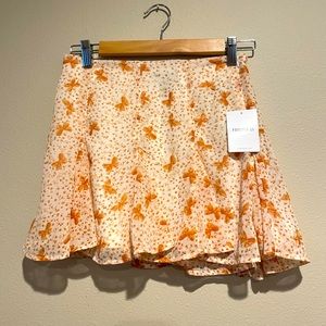 Rusty Orange Butterfly Skirt